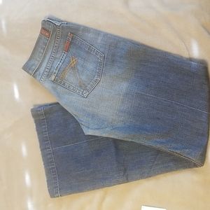 7FAMK wide leg flares size 29x33.